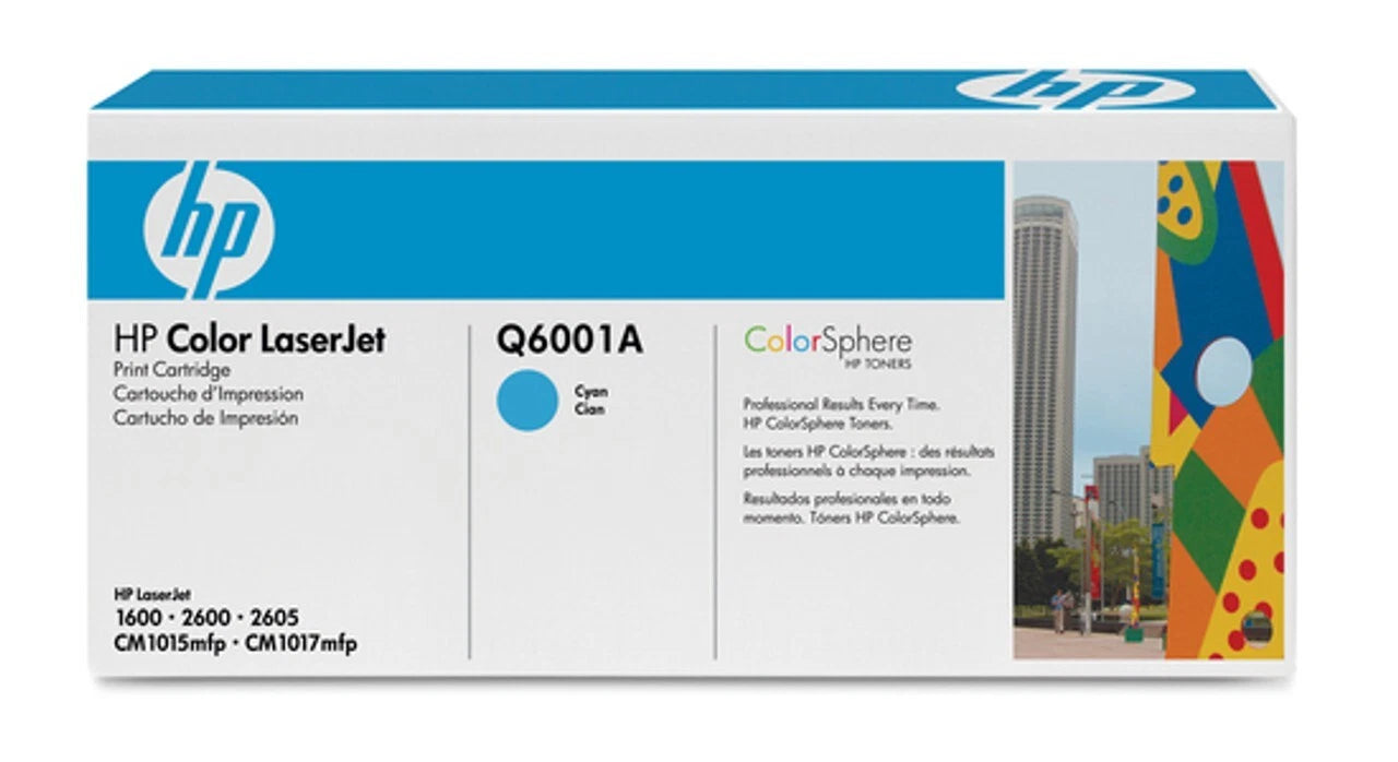 HP 124A Q6001A Cyan Toner Cartridge For Hp LaserJet 1600 2600 2605 CM1015 mfp