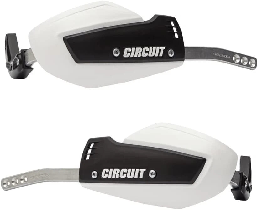 Circuit Alloy Bicomponent Handguards for Iron Handlebars - Black/White PM040-212