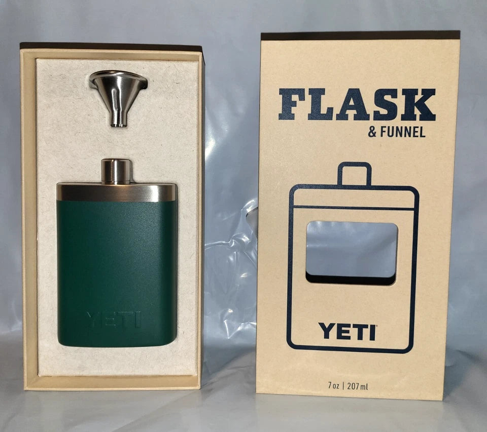 YETI FLASK 7 Oz With Funnel Forest Green Color - GS9501-1