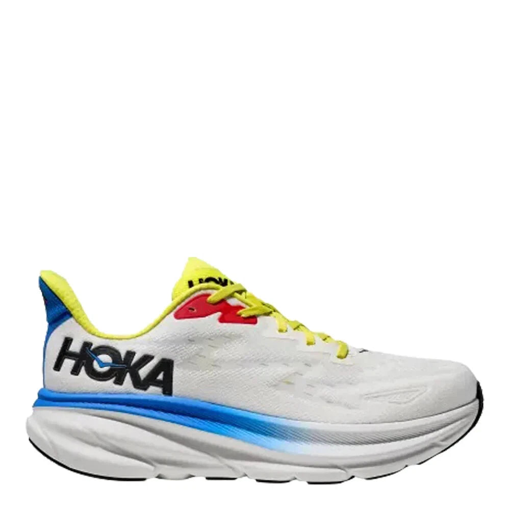 Hoka Men's Clifton 9 Shoes - White/Virtual Blue Size 9 D