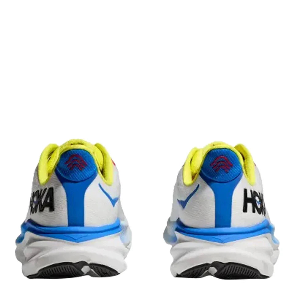 Hoka Men's Clifton 9 Shoes - White/Virtual Blue Size 9 D