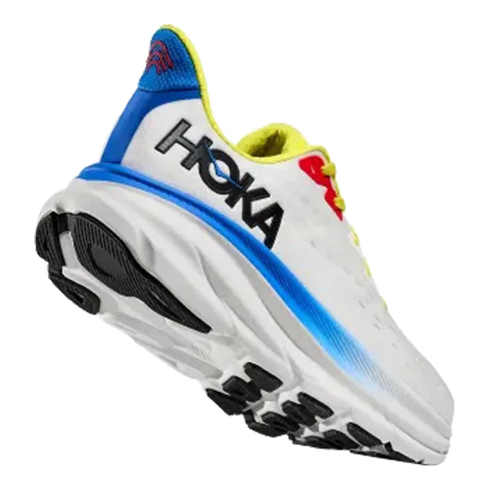 Hoka Men's Clifton 9 Shoes - White/Virtual Blue Size 9 D
