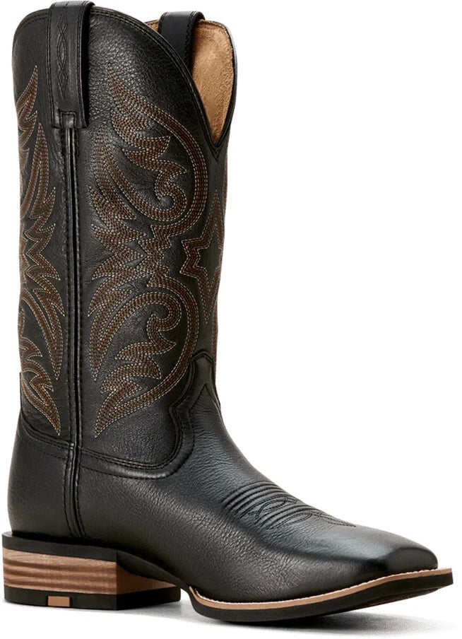 Ariat Men's Black Carbon Ricochet Cowboy Boot Size 13