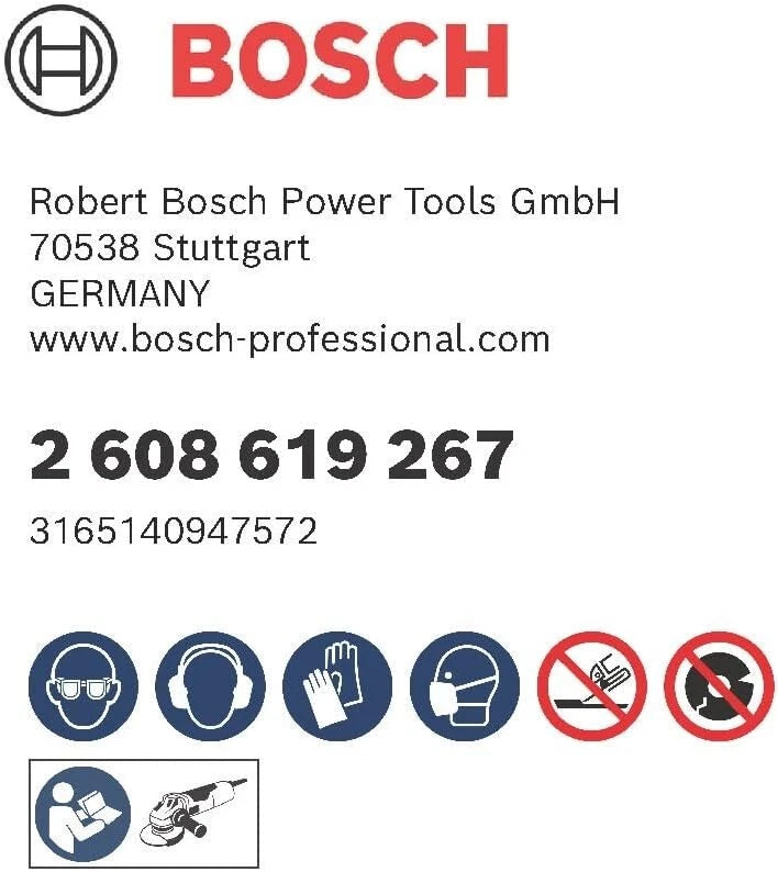 NEW Bosch Professional 2608619267 Pack of 10 Straight Cutting Disc Standard INOX