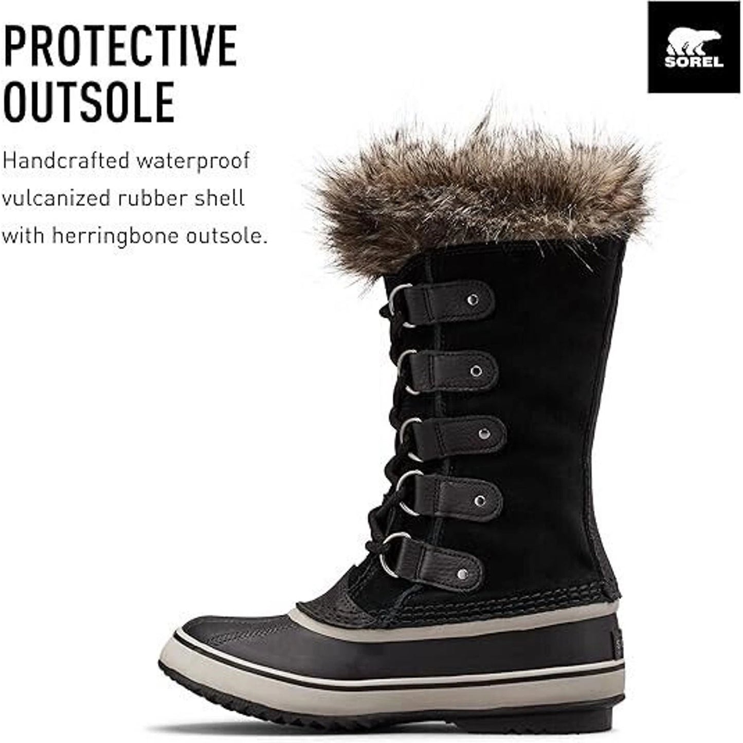 Sorel Joan of Arctic Women's Leather Winter Boots - Black, US 7