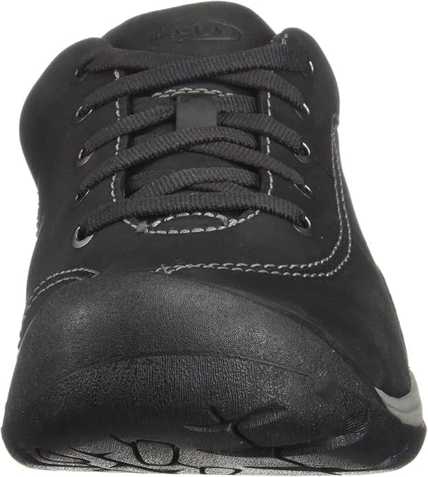 KEEN Women's Presidio 2 Leather Low Height Oxfords Black/Steel Grey Size 5 Med