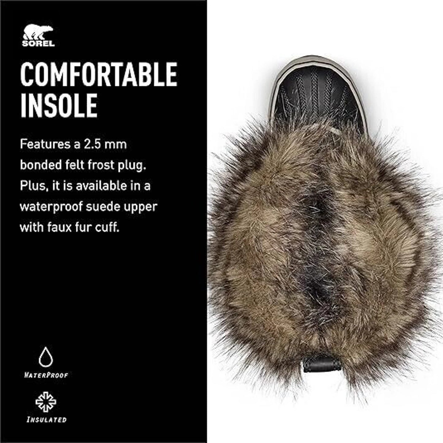 Sorel Joan of Arctic Women's Leather Winter Boots - Black, US 7