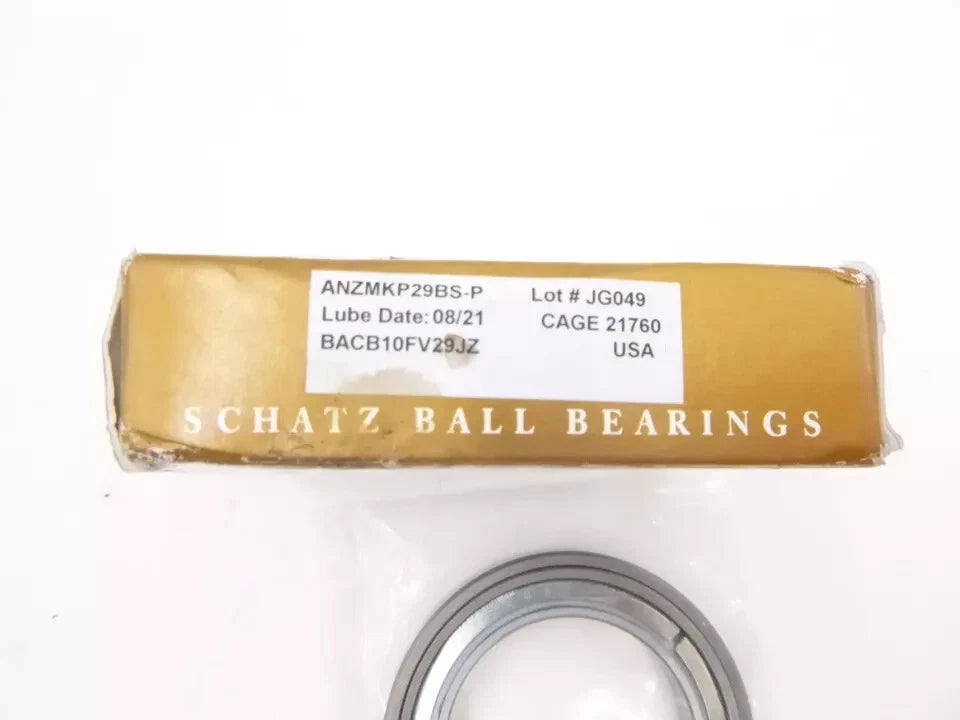 NEW Schatz Ball Bearings ANZMKP29BS-P Boeing BACB10FV29JZ Free Shipping