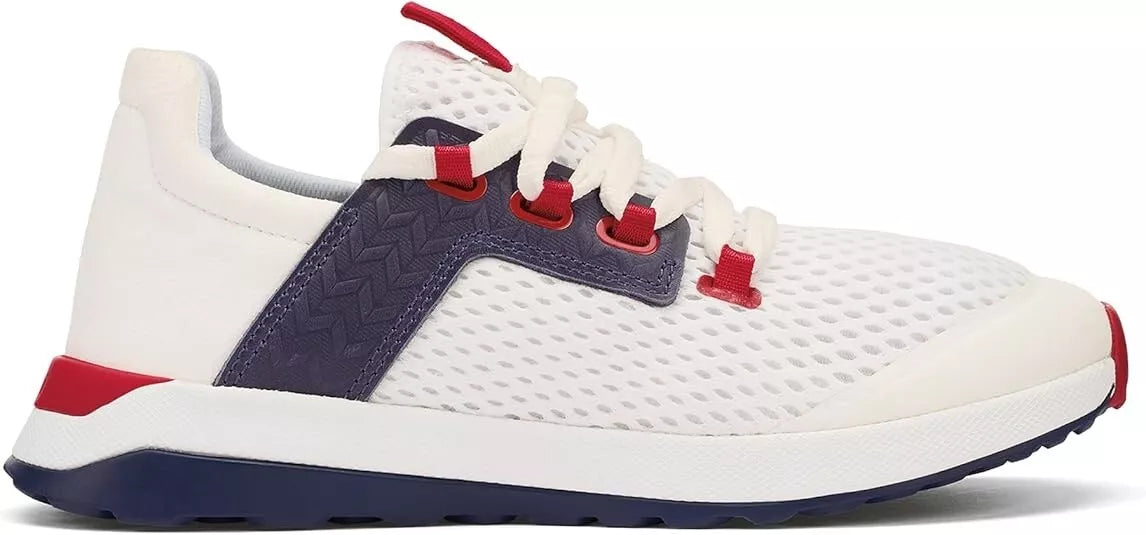 Olukai Wailuku Women’s Athletic Shoes White/Navy Size 9