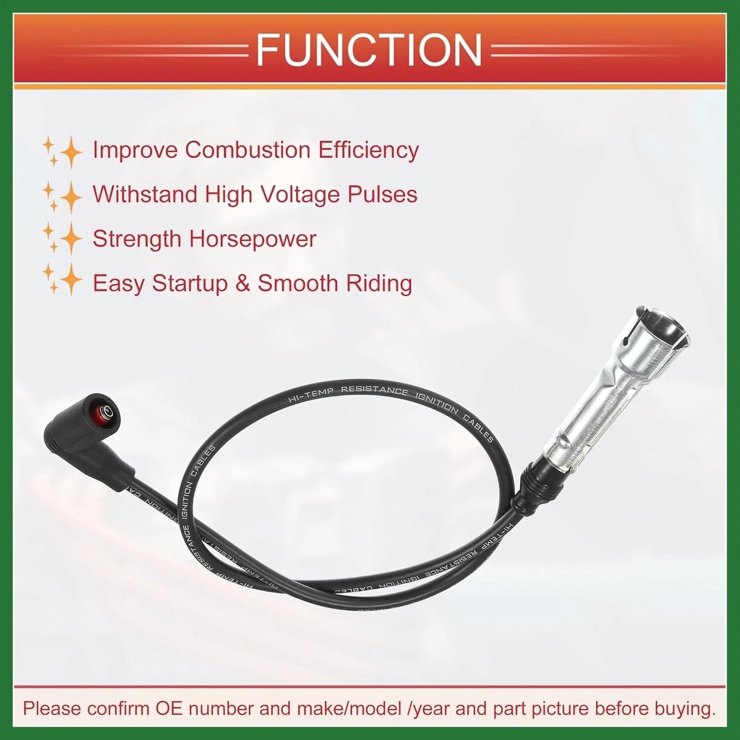 Magnecor Rolls Royce/Bentley 6.75i ltr V8 1990-94 Twin Distributor & Coil Leads