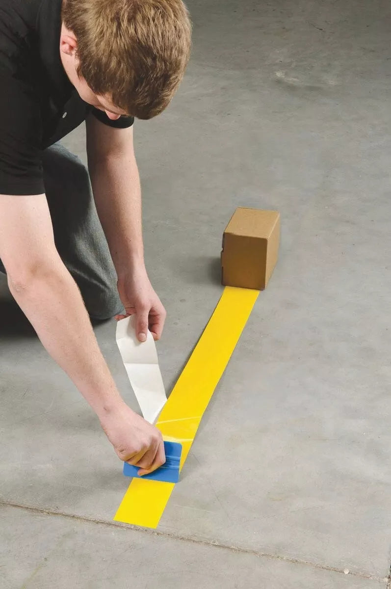 Brady ToughStripe Floor Marking Tape - Yellow, Non-Abrasive - 3" x 100" (104342)
