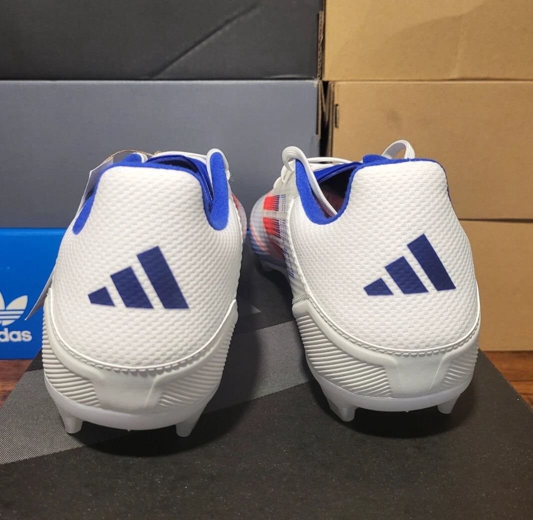 Adidas F50 League FG - White/Red/Blue IE0601 Men Size 11.5 / Women Size 12.5