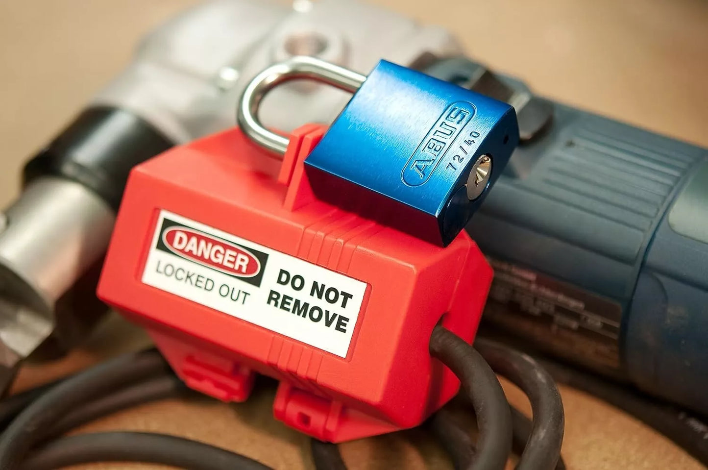 Abus Blue 72AL/40 72/40 KA Aluminum Safety Padlock Keyed Alike with 1" Shackle
