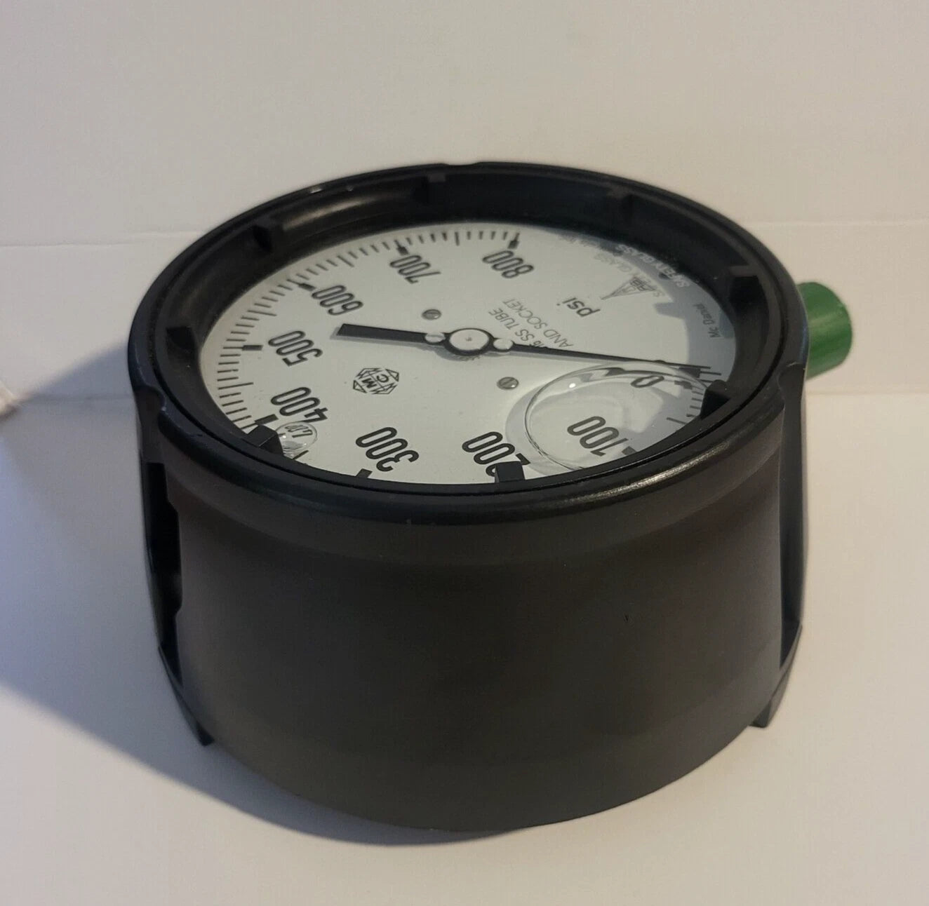 McDaniel MPB/SCJ AB 00203 0-800psi Pressure Gauge 316 SS Tube Socket 1/2"