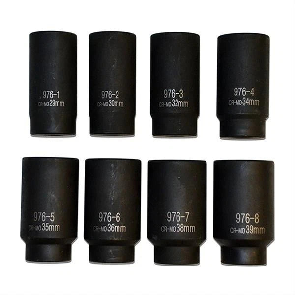 NEW Cal-Van Tools 976 8 Piece 12 Point Axle Nut Socket Set