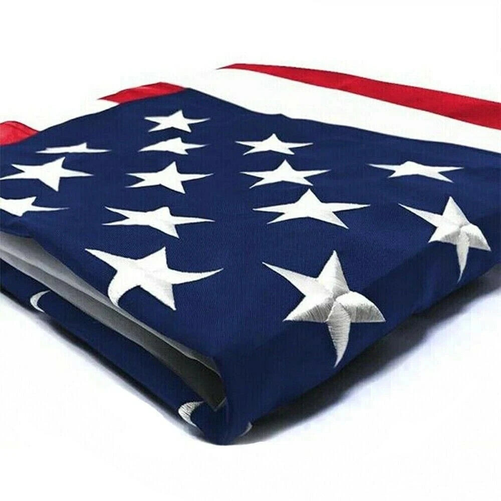 Large American Flag 10x15 ft 210D UV Protected Embroidered US USA Flag