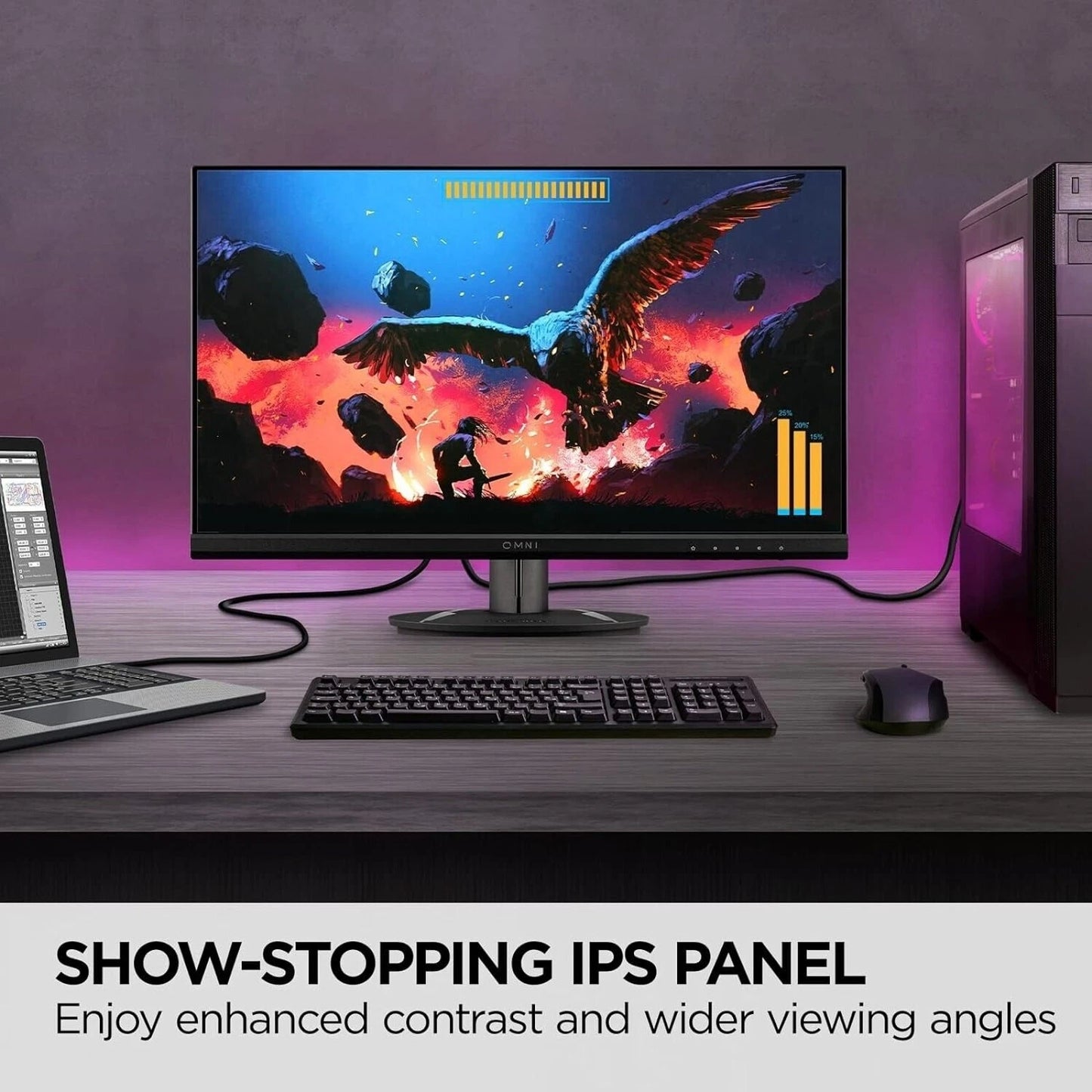 ViewSonic VX2416 IPS FreeSync Gaming Monitor, 100Hz (CR)