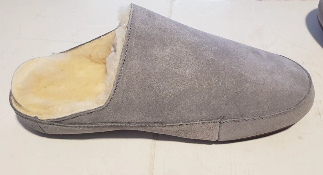 NEW GIESSWEIN Getelo Lambskin Slippers 00102030 - Size 6 - Slate - FREE SHIPPING