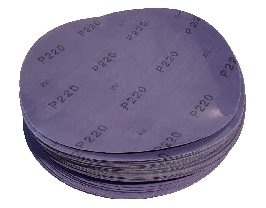 NEW Purple Sandpaper Non-PSA Sanding Discs 220 Grit, 220mm, 100pcs FFRE SHIPPING