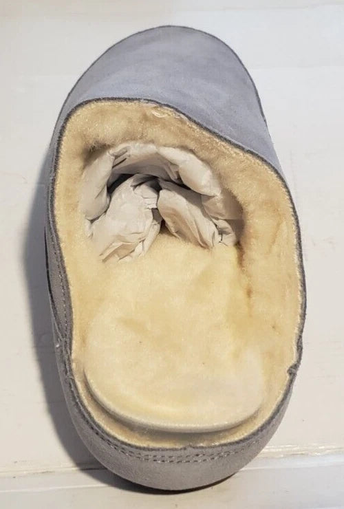 NEW GIESSWEIN Getelo Lambskin Slippers 00102030 - Size 6 - Slate - FREE SHIPPING