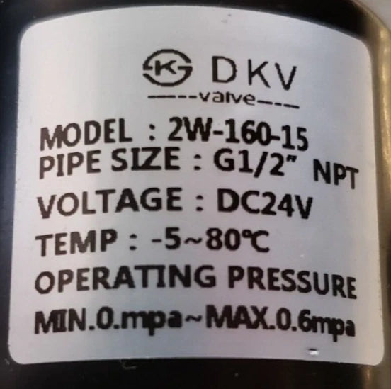 NEW 1/2" 24V DC Electric Solenoid Valve Brass - 2W-160-15 - FREE SHIPPING