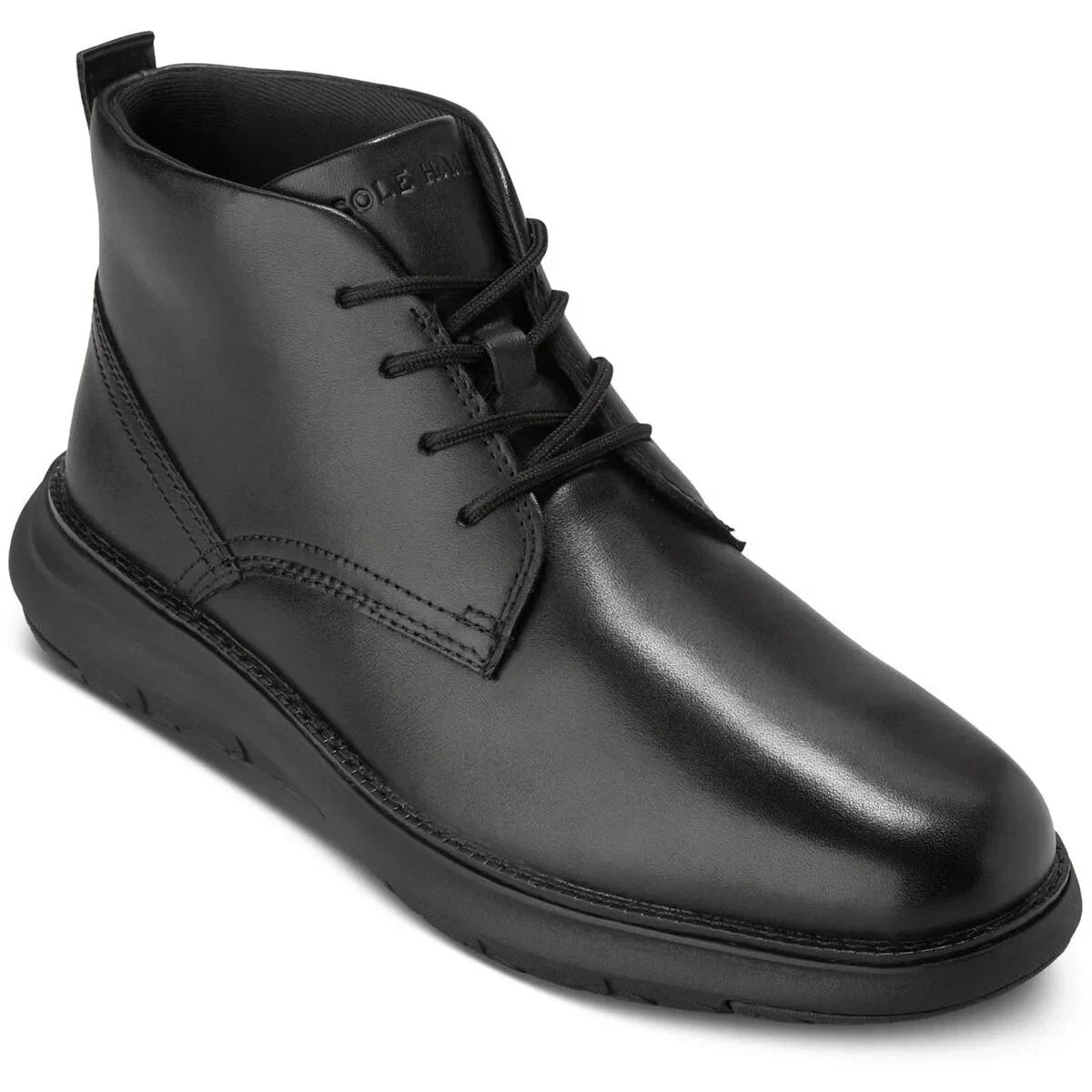 Cole Haan Mens C40298 Black Solid Derby Shoes 8.5 Medium (D)