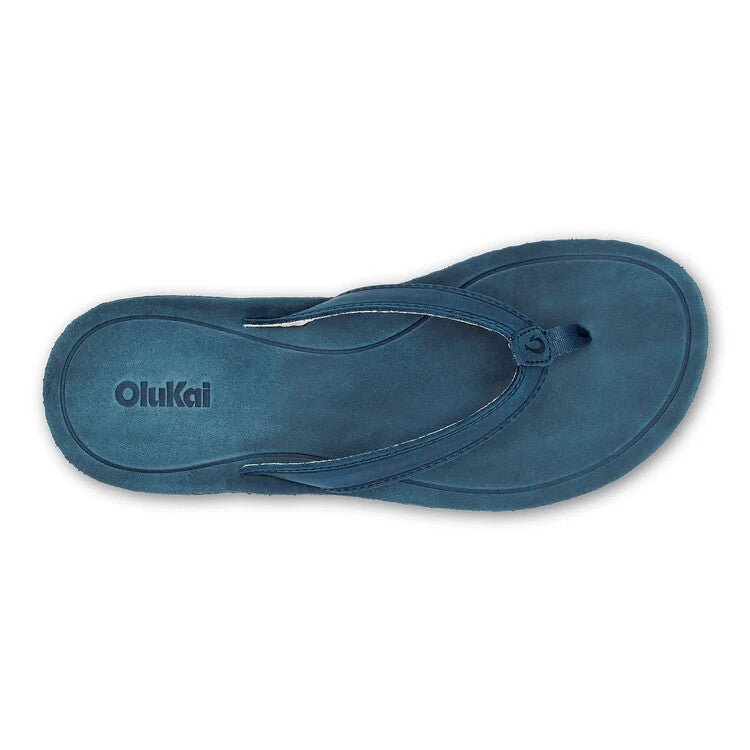 NEW - OluKai Women's Southshore Flip-Flop, Mood Indigo/Mood Indigo, 10