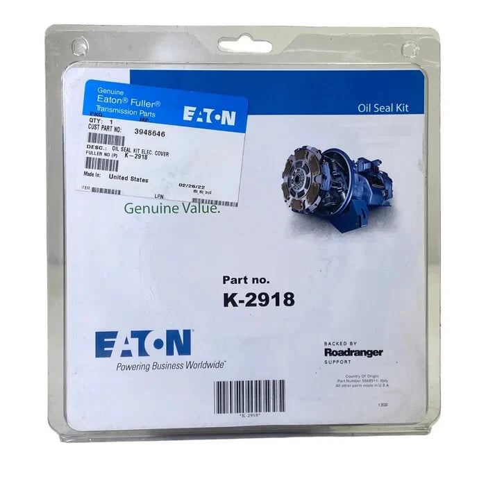 K2918 New Genuine Eaton Fuller OIL SEAL KIT - OEM K-2918