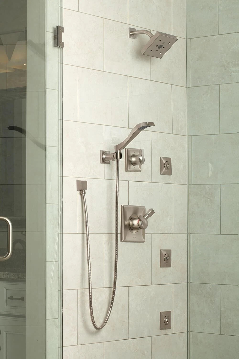 Delta 50570 Square Wall Supply Elbow for Hand Shower Hose