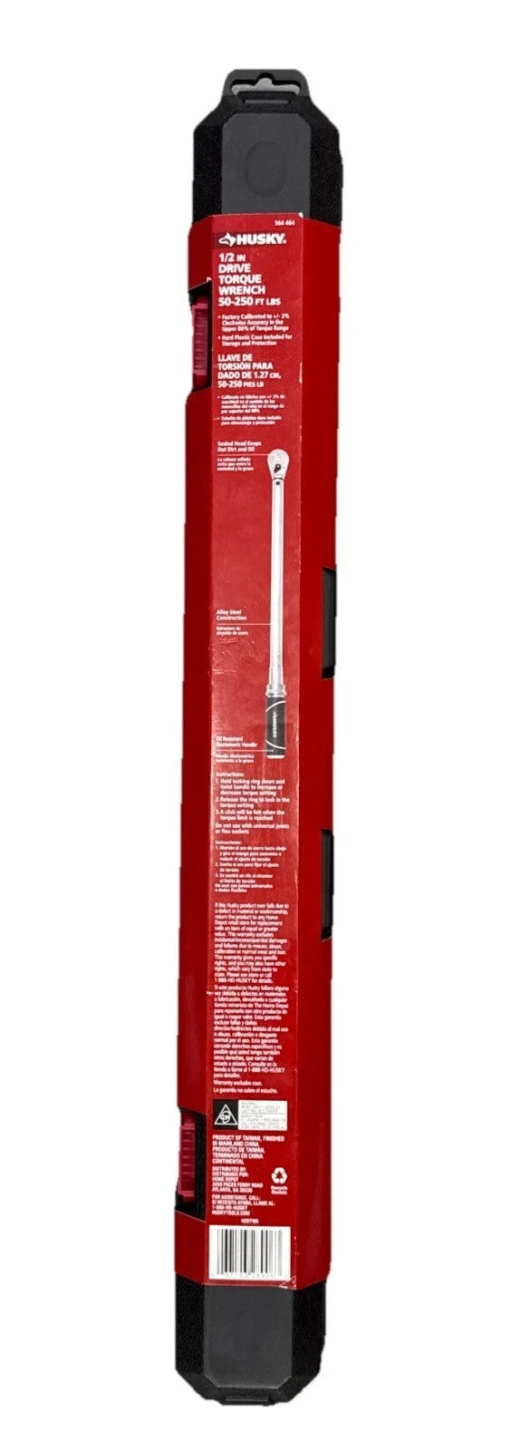 Husky 50 ft. /lbs. to 250 ft. /lbs. 1/2 in. Drive Torque Wrench - (564464)
