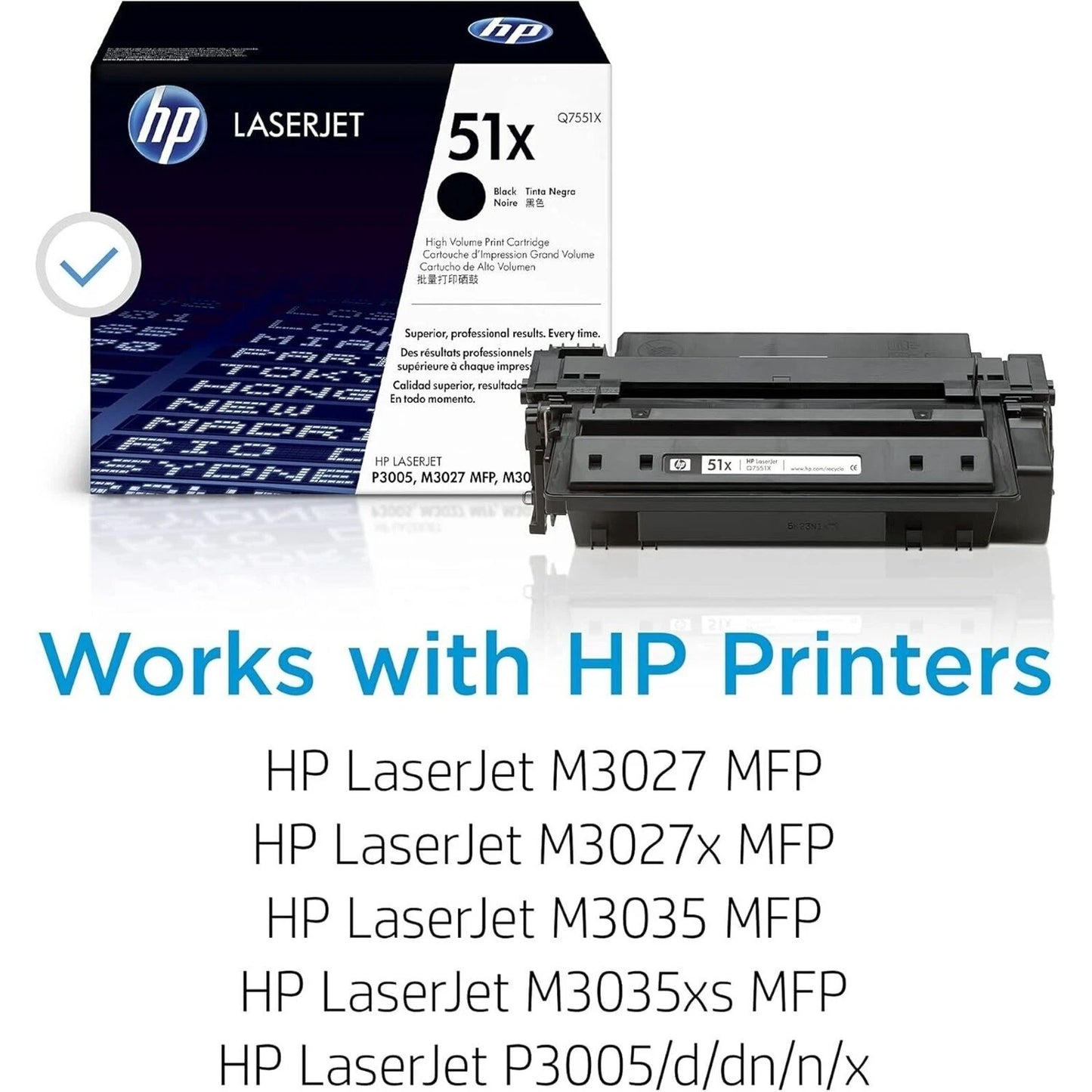 HP 51X Black High-yield Q7551XD Dual Pack Toner Cartridge For LaserJet P3005