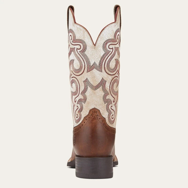 ARIAT 11" Quickdraw Calf Width Full Sandstorm/Distressed White Womens US9.5 Wide