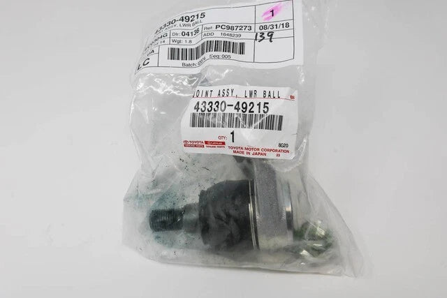 Genuine Toyota Suspension Ball Joint (Left Right Front Lower) 43330-49215