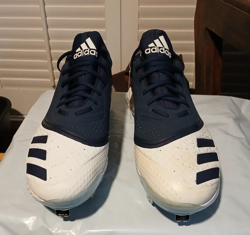 Adidas Women's Icon V Bounce TPU Cleats Baseball Shoe, Blue White US Size 13 NEW