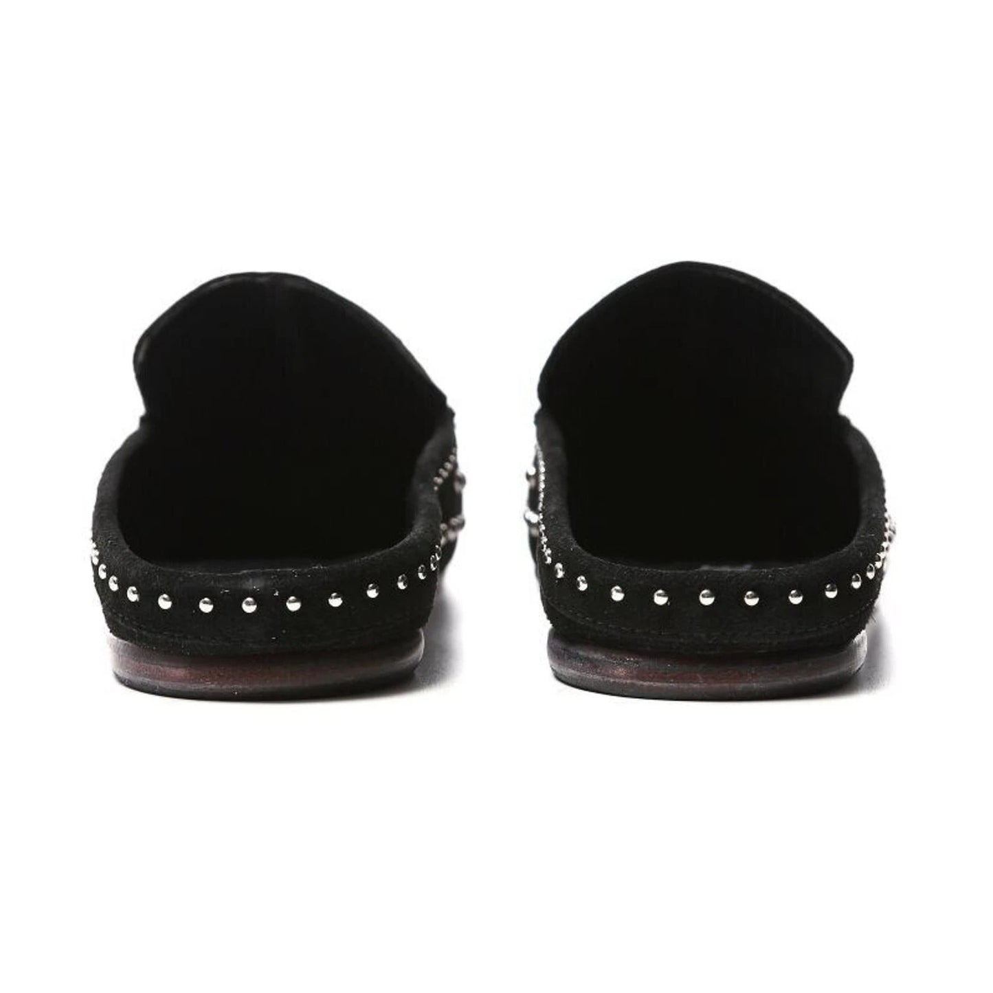 Zadig and Voltaire Studded Suede Sleeper Mules Noir Black - EU Size 40 - US 9 -