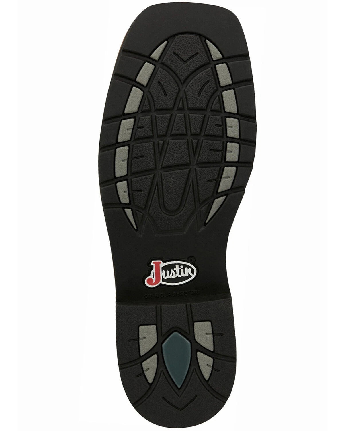 Justin Switch Brown Water Buffalo 11in Men Square Comp. Toe Size 11.5D
