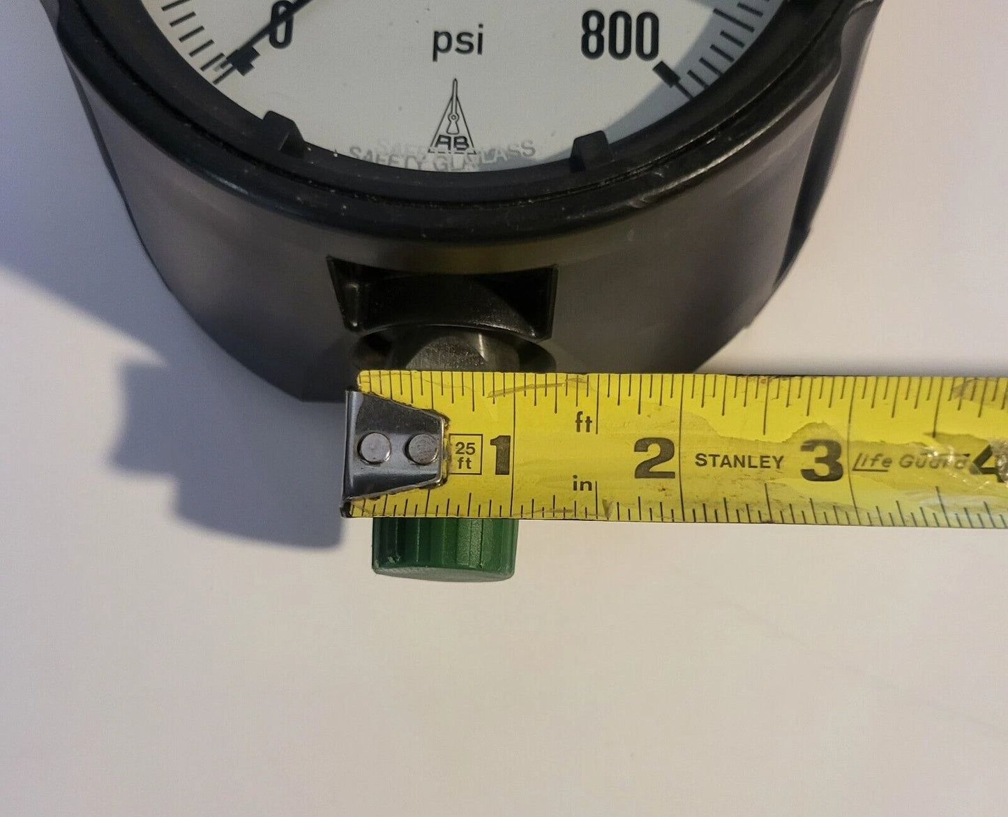 McDaniel MPB/SCJ AB 00203 0-800psi Pressure Gauge 316 SS Tube Socket 1/2"