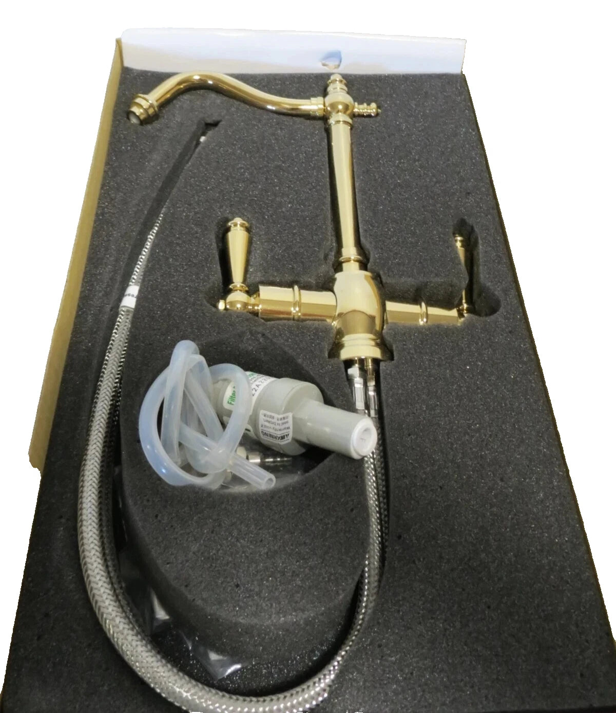 NEW Westbrass Victorian Hot & Cold Water Dispenser - D205-NL-01 Polished Brass