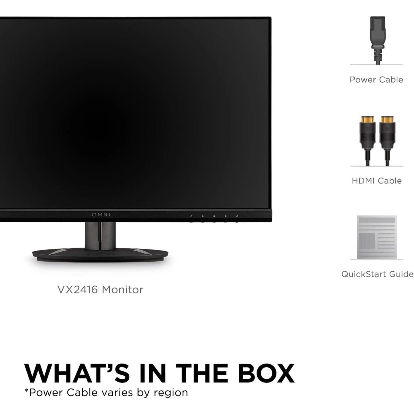 ViewSonic VX2416 IPS FreeSync Gaming Monitor, 100Hz (CR)