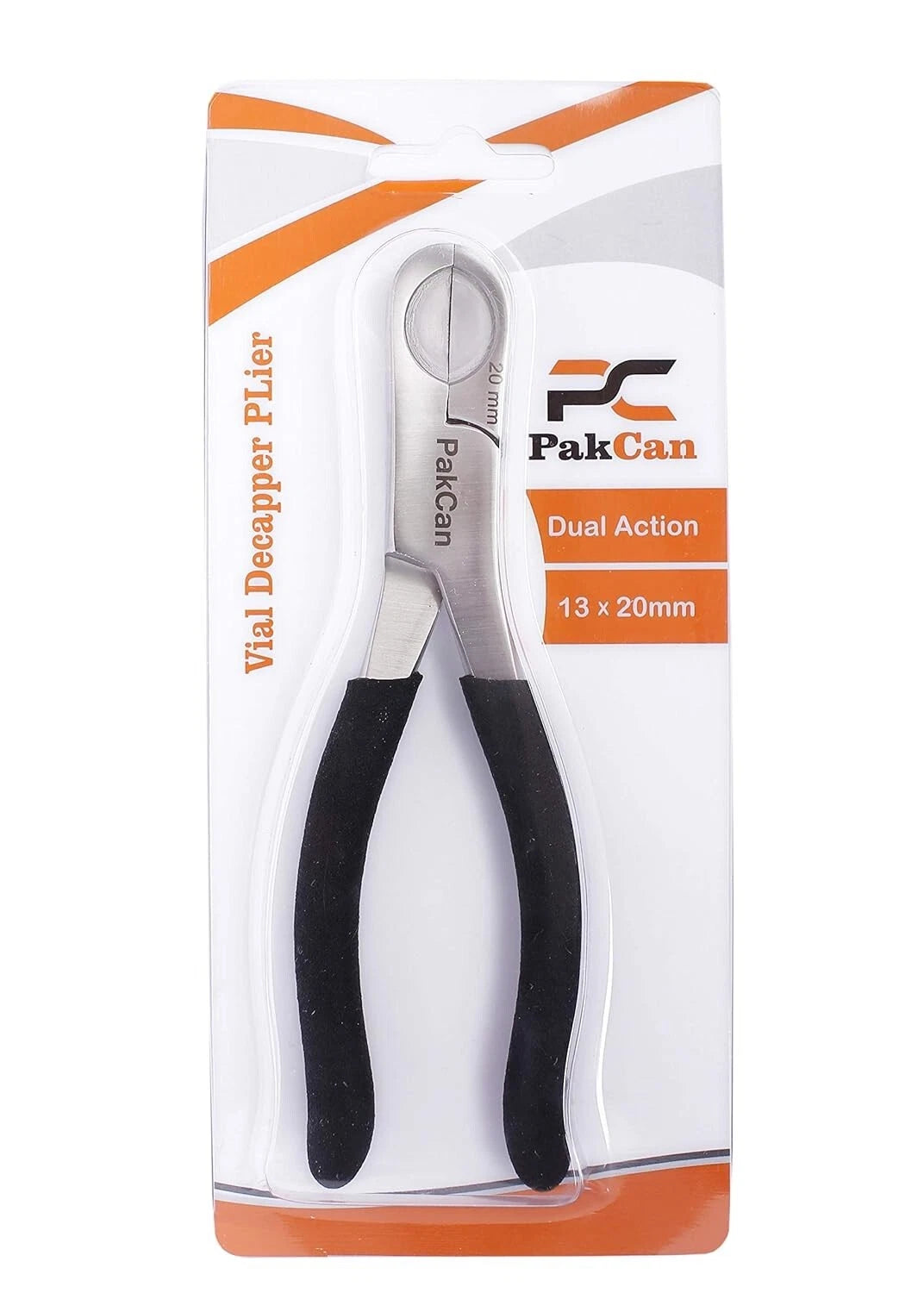 PakCan Dual Action Decapper Pliers for Decapping 8mm and 13mm Crimped Vials and