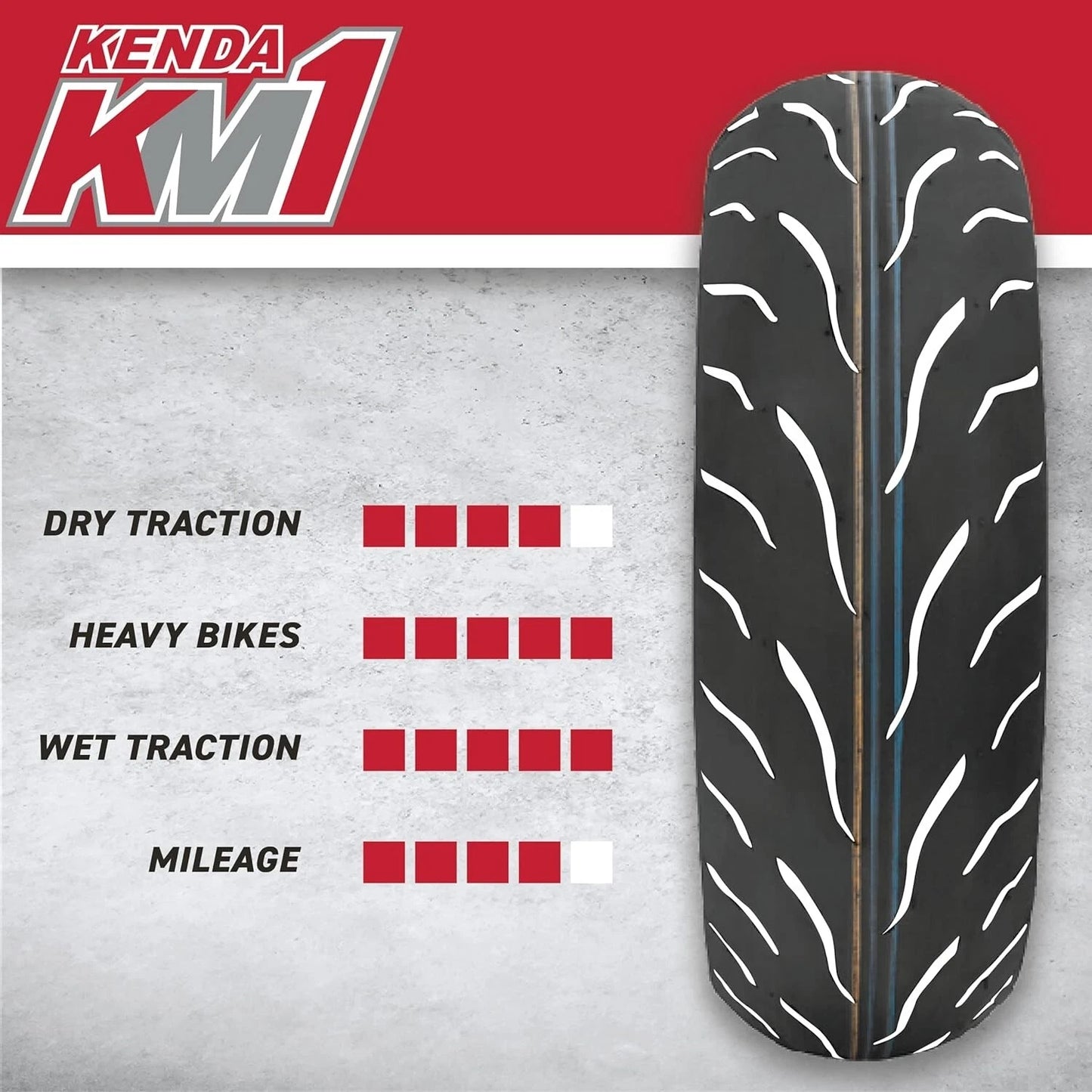 NEW - Kenda Tires 120/70ZR17 (58W) TL - Front Motorcycle Tire