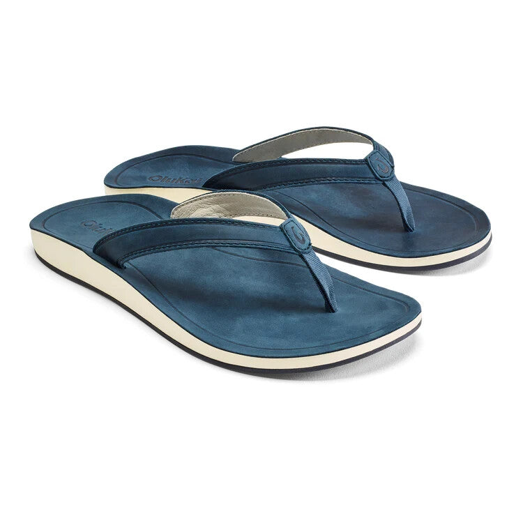 NEW - OluKai Women's Southshore Flip-Flop, Mood Indigo/Mood Indigo, 10