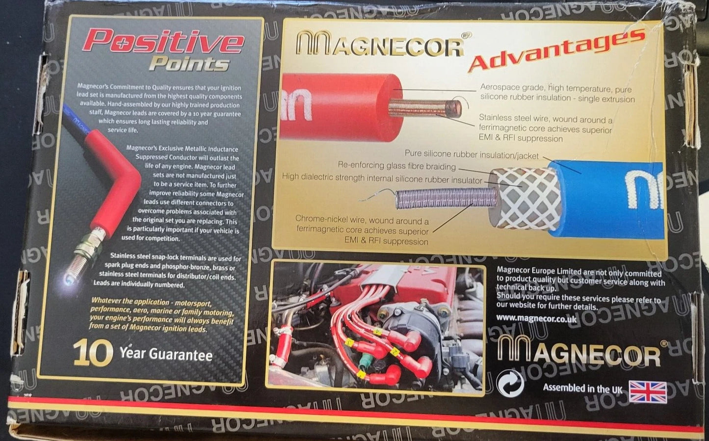 Magnecor Rolls Royce/Bentley 6.75i ltr V8 1990-94 Twin Distributor & Coil Leads