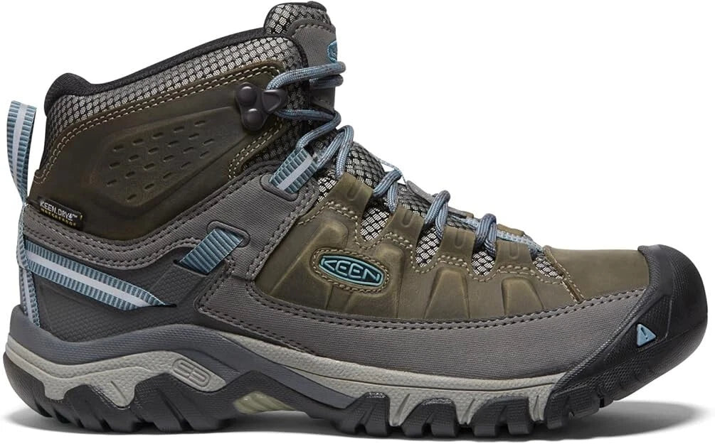 KEEN Women Targhee 3 Mid Height Waterproof Hiking Magnet/Atlantic Blue Size 5