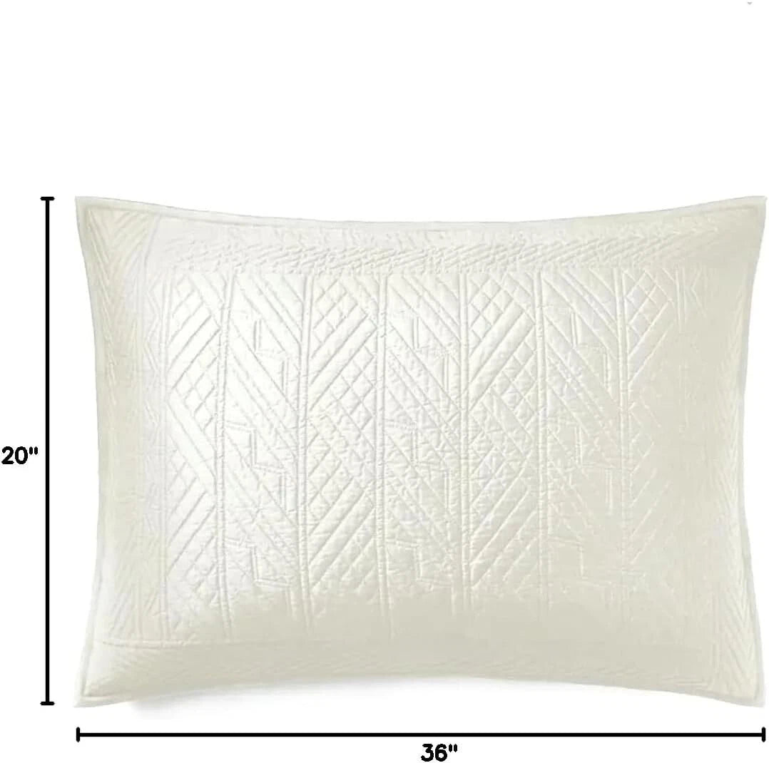 NEW Ralph Lauren Oakfield Standard Sham PARCHMENT MSRP $185 FREE SHIP!!