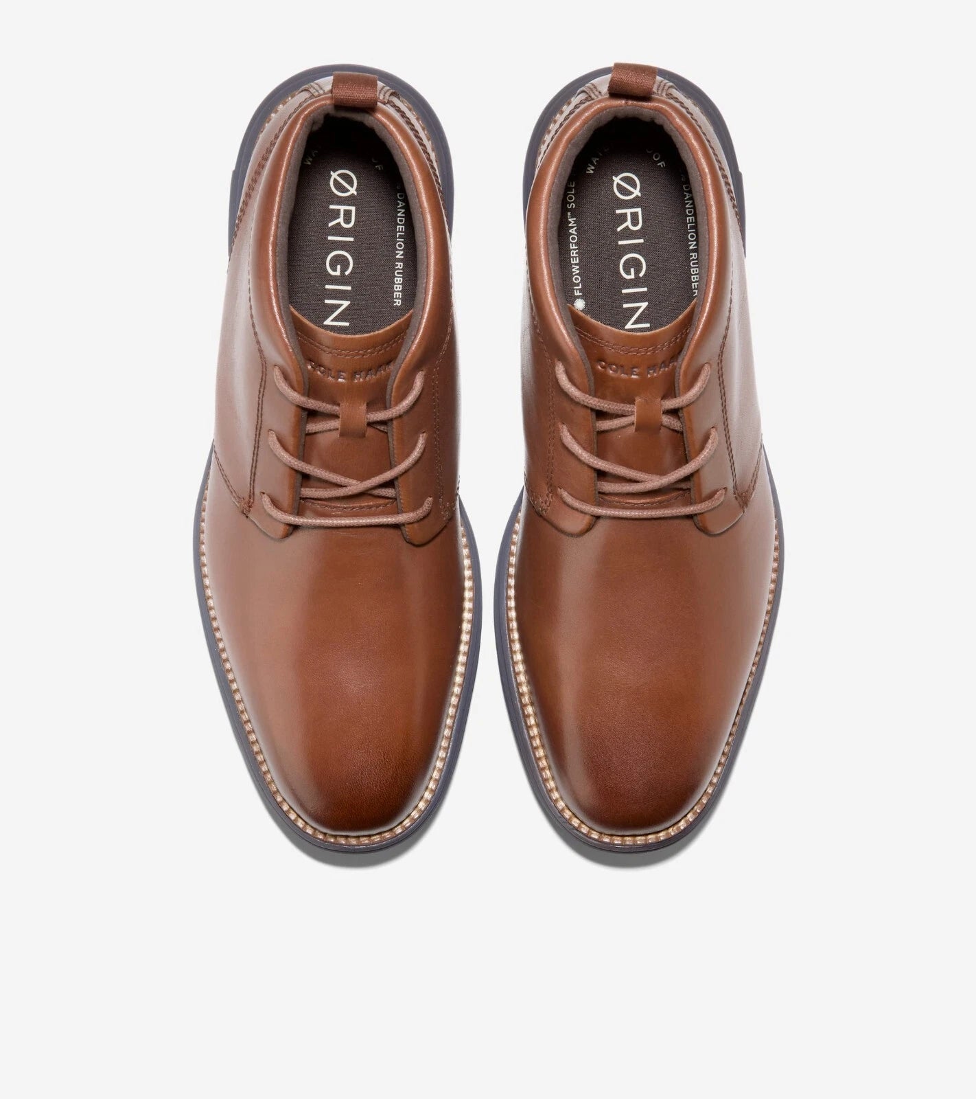 Cole Haan Mens C37594 Brown Solid Leather Derby Shoes 10.5 Medium (D) BHFO 9780