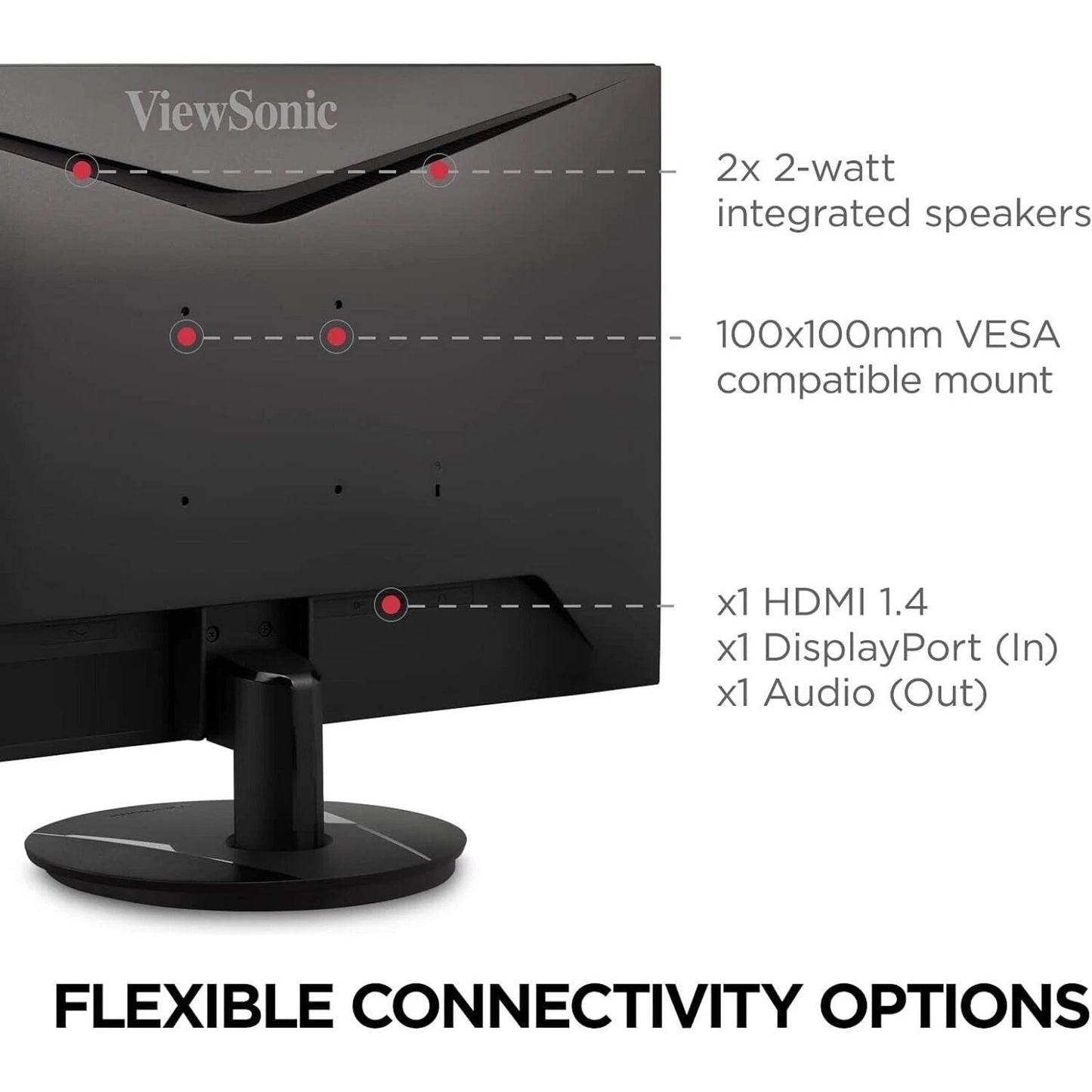 ViewSonic VX2416 IPS FreeSync Gaming Monitor, 100Hz (CR)