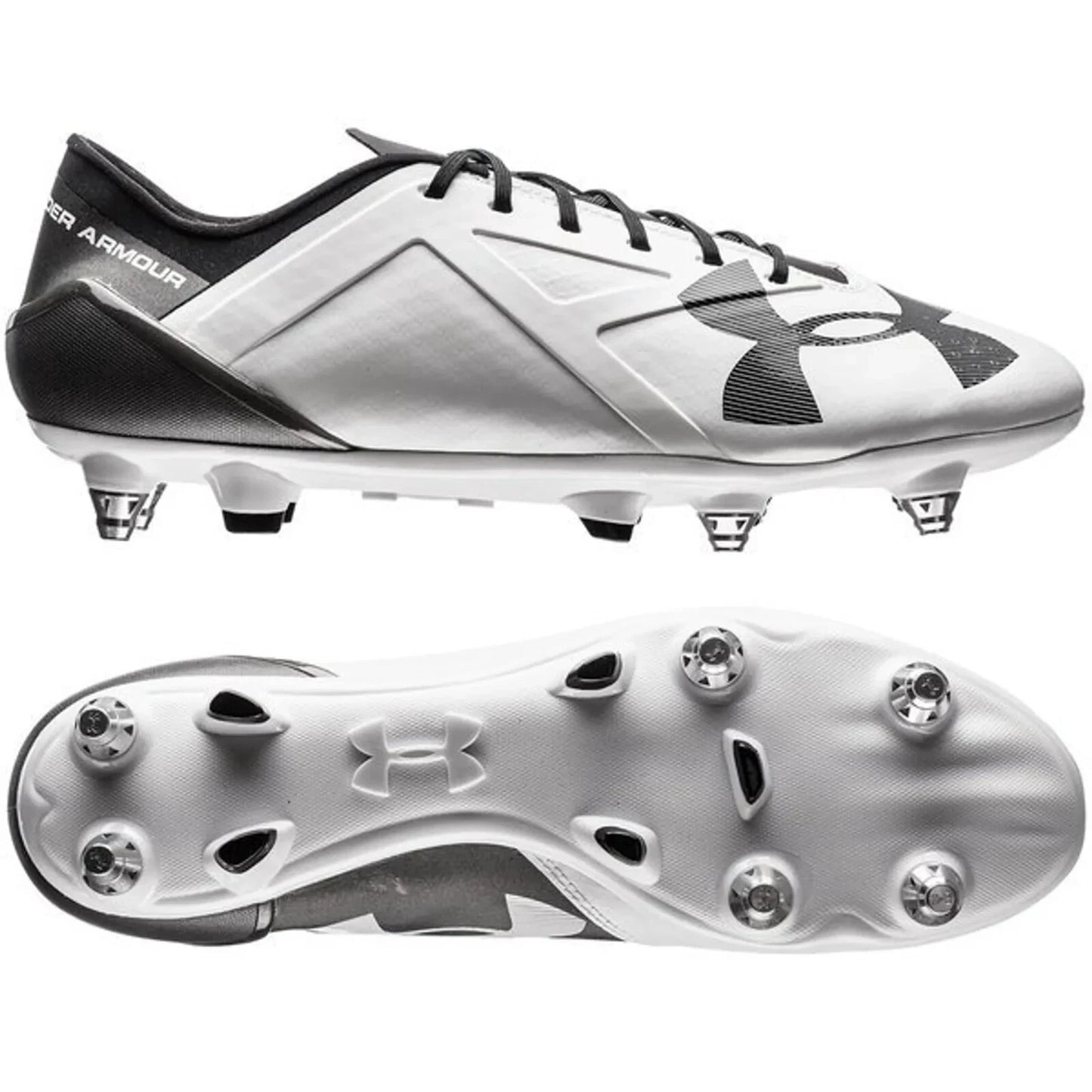 Under Armour Spotlight Hybrid SG White Men's Size 11.5 White/Black - 1272297-100