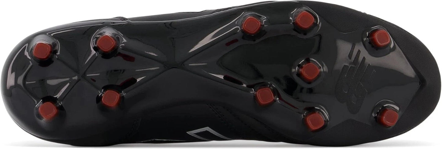 New Balance Men's 442 V2 Team FG Soccer Shoe, Black/White, Medium, Size 9.5