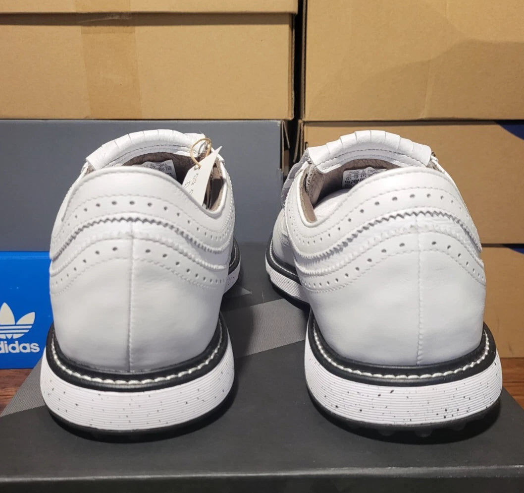 Adidas MC87 BOA Golf Shoes - Cloud White/Iron Metallic/Core Black Men Size 12.5